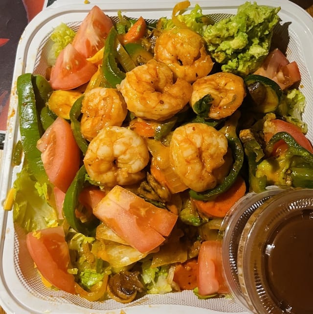 Grilled Shrimp Salad.