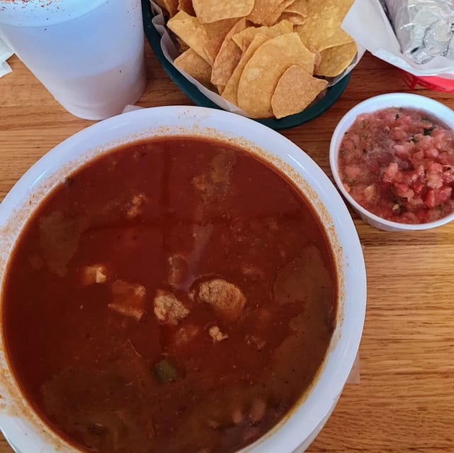 Caldo De Chile Verde (Pork and Tomato Soup).