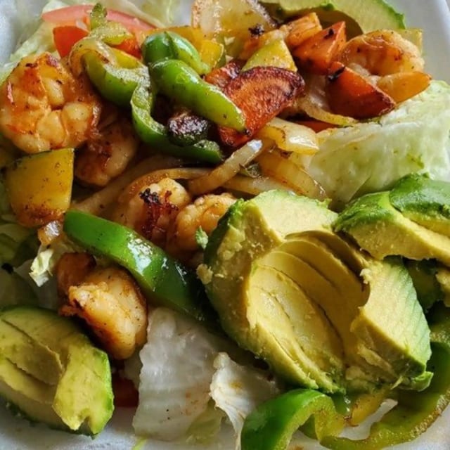 Grilled Shrimp Salad.