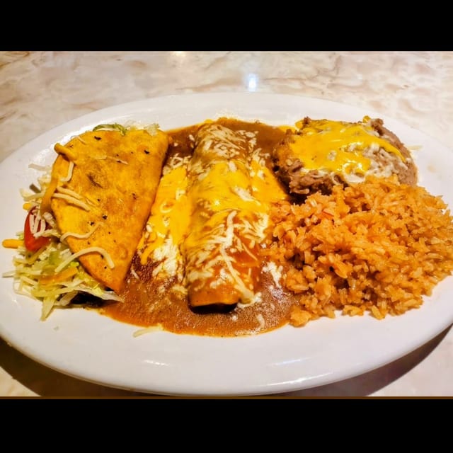Chicken Enchilada, Beef Taco Combo.
