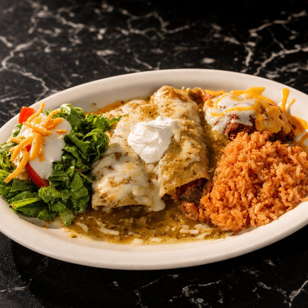 Enchiladas Suizas.