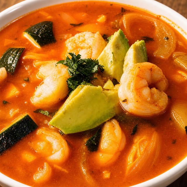 Caldo De Camarones (Shrimp Soup).